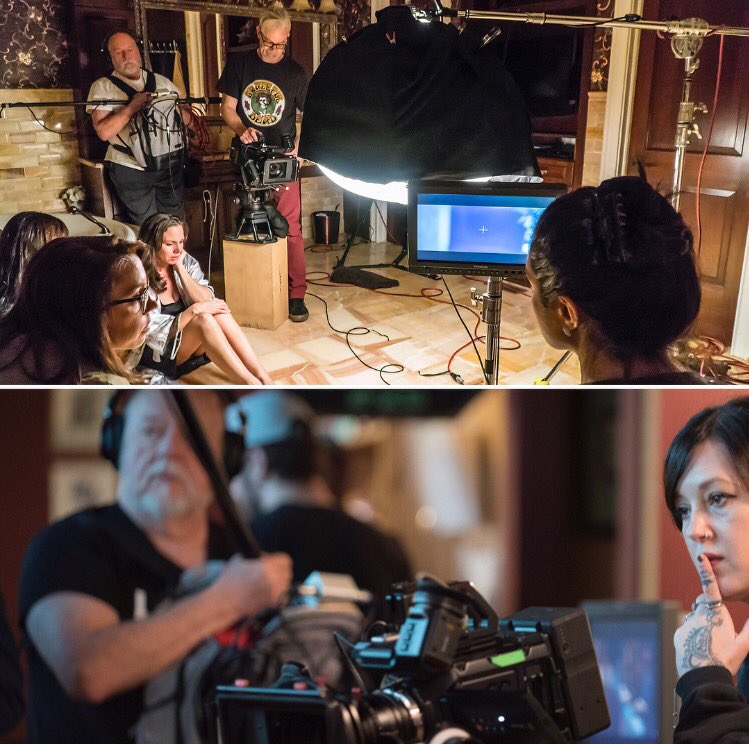 calmbeforemovie's tweet photo. Celebrating our all-female #AD team #JordynKennedy/#KathrynJHatamand and  director @TaraLynMarcelle on #femalefilmmakerfriday! First photo: Scott Jensen Bottom photo: @JamieSpaar 🎬 https://t.co/CCs0xcqTr4