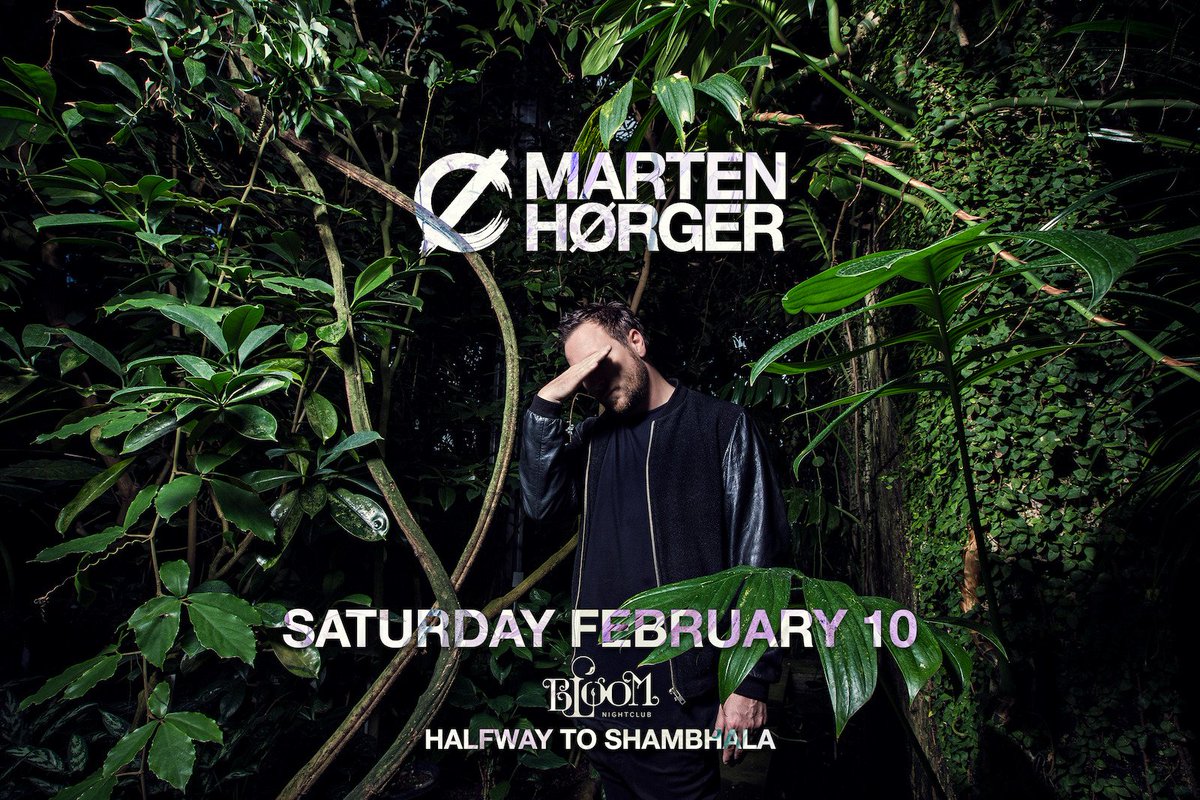 Sat Feb 10 ~ @MARTENHORGER will be feeling right at home inside #BloomNightclub for his venue debut as part of our Halfway to #Shambhala2018 soirée 🌿 RSVP/Info/🎫 ~ facebook.com/events/3357857…