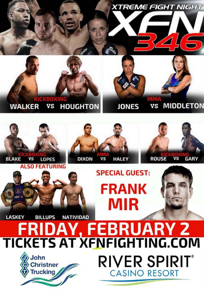 MyMMANews's tweet photo. FREE #MMA tonight. #XFN346 starts at 9 p.m. EST. Special guest @thefrankmir - Check out @XtremeFN on @FiteTV here: https://t.co/2klGcq12Sy https://t.co/acxaV5cXhh