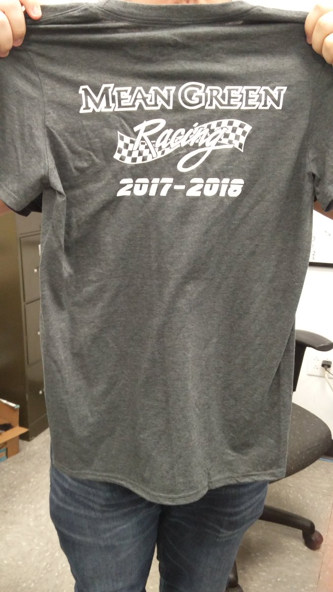 MeanGreenRacing's tweet photo. Hey UNT Students! SAE is selling t-shirts at discovery park! They are $15. If you want to purchase one, you can stop by F132 or send us a message. #sae #tshirts #becauseracecar #bringyourmoney #unt #untdiscoverypark https://t.co/owev7QyWF5