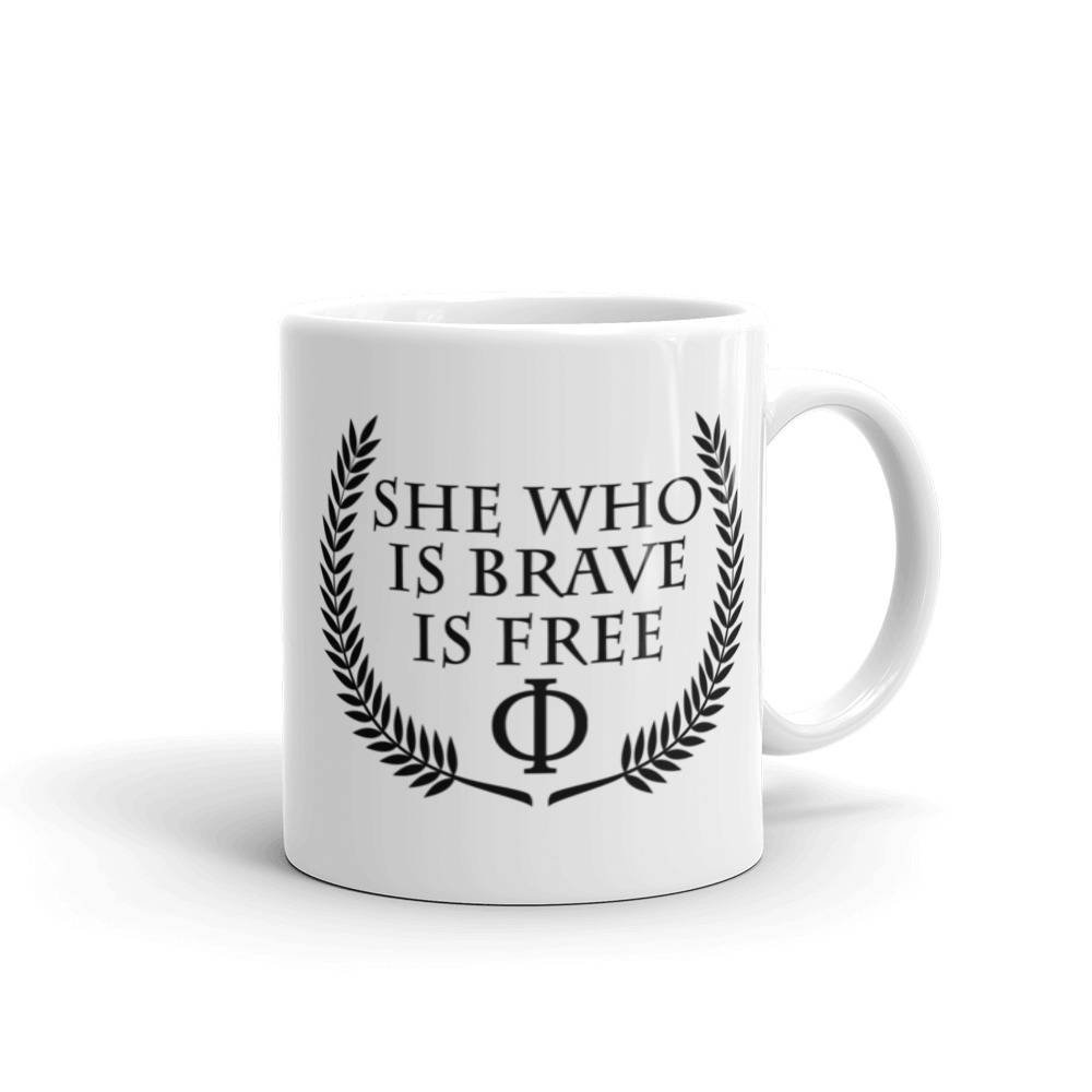 BigShooterStyle's tweet photo. Stoicism Quote Coffee Mug with "She who is brave is free" modified stoic  #seneca Quote.
#stoic #greekphilosophy #stoicism #seneca #phi #marcusaurelius #philosophy #zen #tranquil #motivational #spiritual #strength #motivation #courage #bravery #meditation #meditate https://t.co/tWypeQx8gD