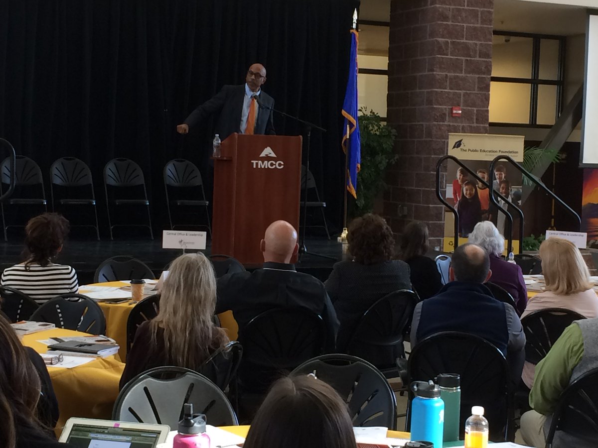 WCSDProfLearn's tweet image. Leaders from across Nevada listening to the powerful message of Excellence Through Equity by Dr. Pedro Noguera. #WeAreWCSD #NNLS