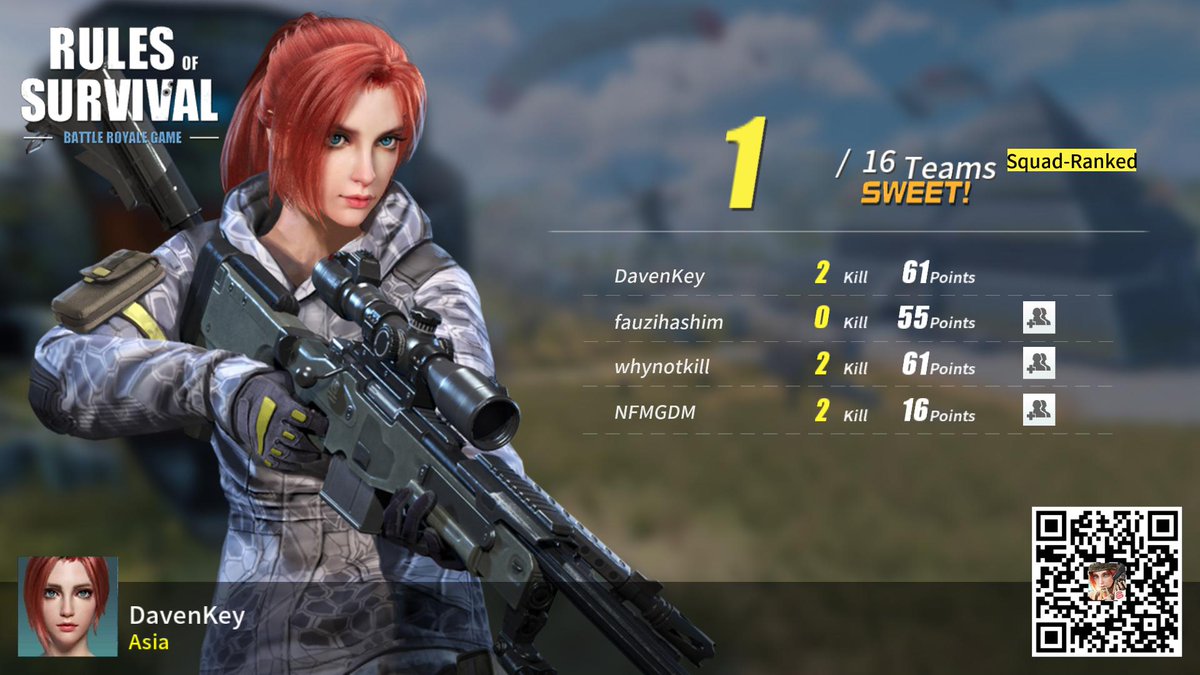 #RulesofSurvival