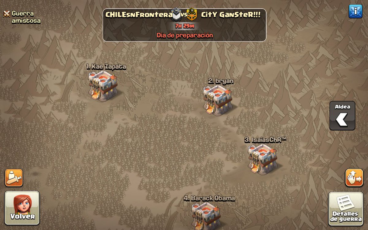 Damos el inició a nuestra segunda guerra por la <a href="/LHGCOC/">LHG</a> contra los amigos de <a href="/City_Ganster/">CitY GanSteR!!!</a> que gane el mejor... #GoCsf