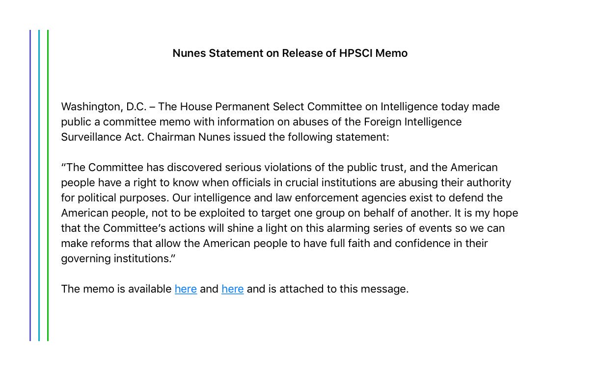 USA: House intelligence memo released | Your NZ