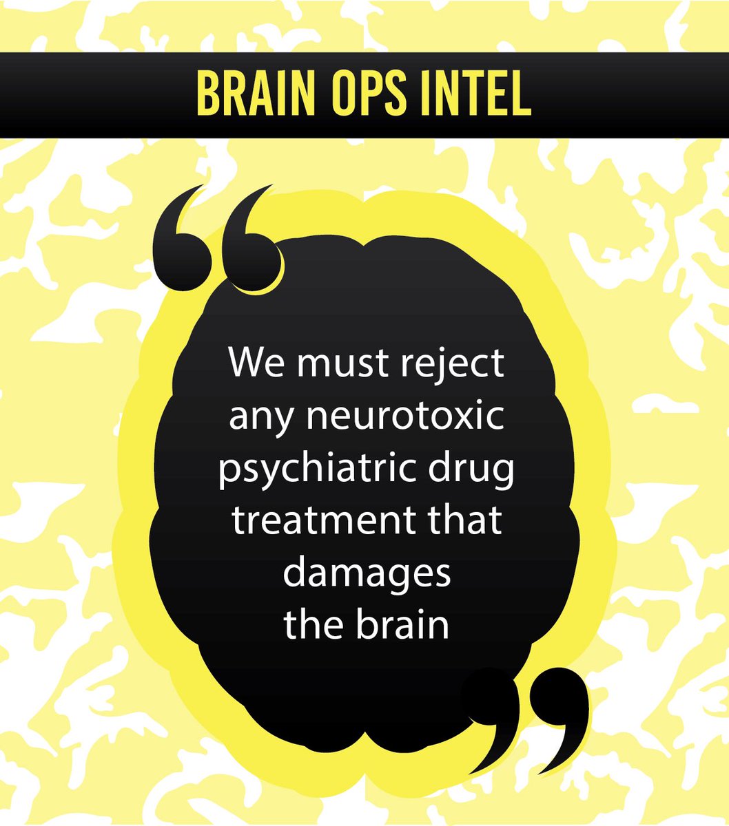 StanColemanRE's tweet photo. #BrainOpsIntel We must reject any neurotoxic psychiatric treatment that damages the brain. https://t.co/PZylwAML3W
