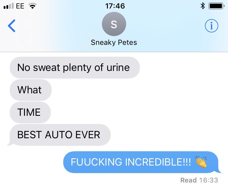 WHITE (@calledwhite) on Twitter photo Reason 575 to come to <a href="/sneakypetesclub/">Sneaky Pete's</a> tonight for Independent Venue Week. We have plenty of urine. Reason 575 to come to <a href="/sneakypetesclub/">Sneaky Pete's</a> tonight for Independent Venue Week. We have plenty of urine.