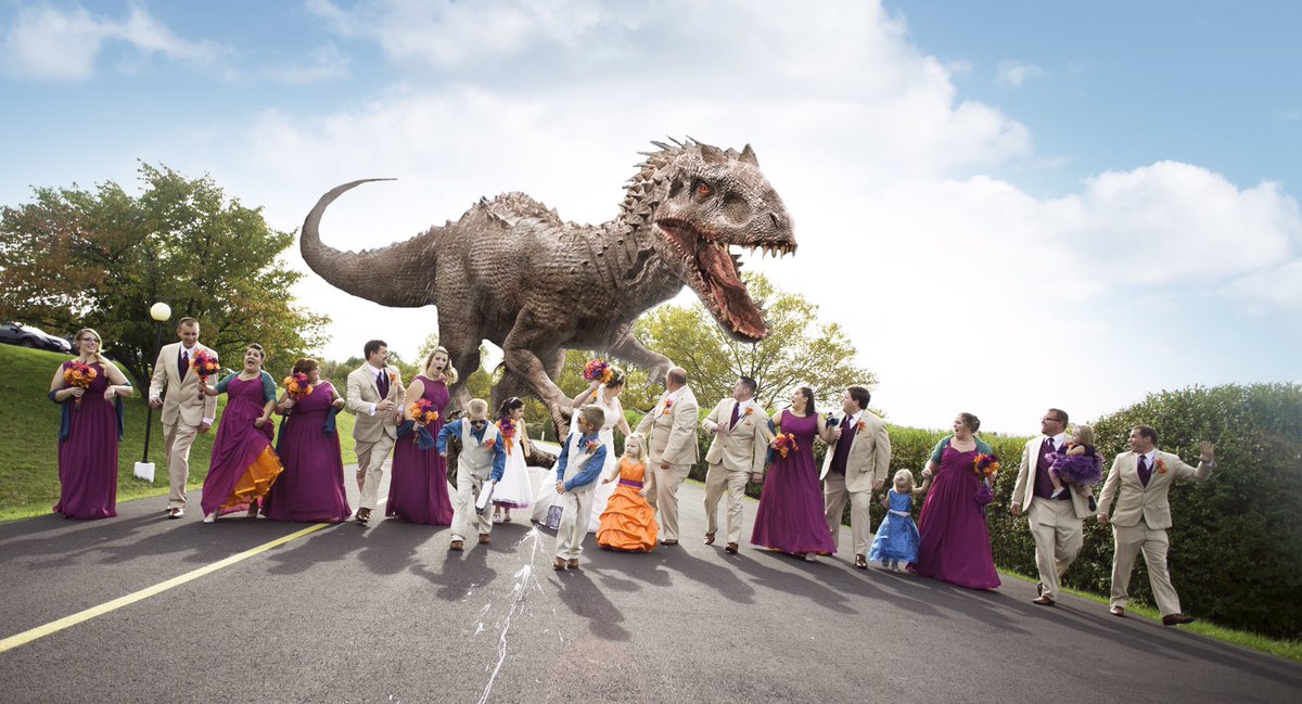 A_D_Photo's tweet photo. You never know who's gonna show up to your wedding. #weddings #wedding #bride #mywedding #groom #dinosaur #photography #photo https://t.co/bBYpc6ZaW1