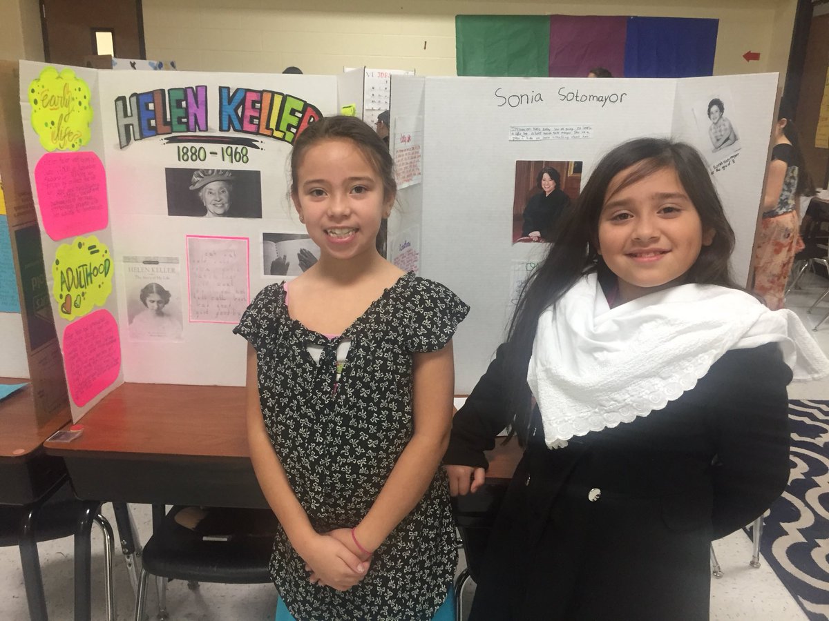 Our 3rd grade Bilingual students presenting their biographies! #jseswaxmuseum #ShineStallionsShine