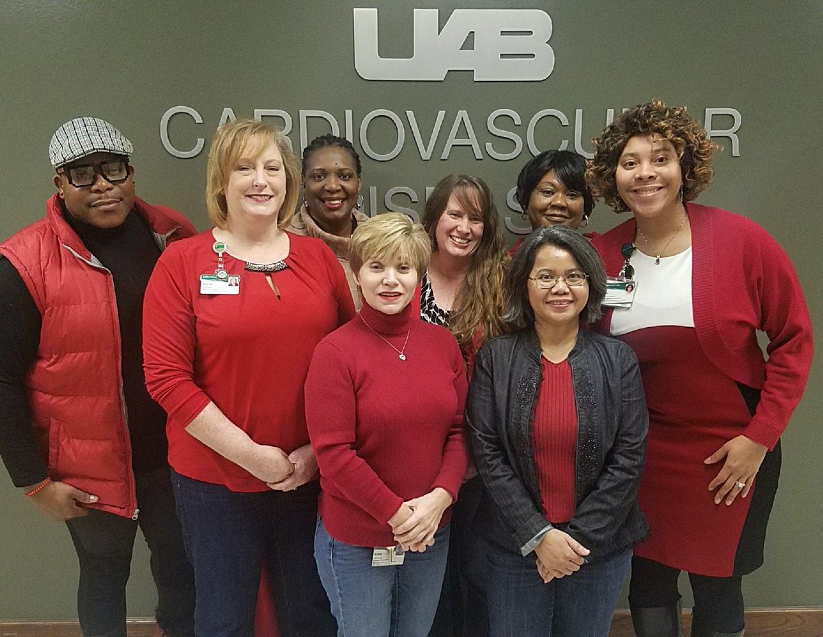 UAB Cardiovascular Disease (@uabcardiology) on Twitter photo Thank you to UAB Cardiovascular Disease Administration team for Going Red to raise awareness for women's heart health! <a href="/GoRedForWomen/">GoRedforWomen</a> <a href="/American_Heart/">American Heart Association</a> #BhamGoRed #WearRedDay <a href="/uabmedicine/">UAB Medicine</a> Thank you to UAB Cardiovascular Disease Administration team for Going Red to raise awareness for women's heart health! <a href="/GoRedForWomen/">GoRedforWomen</a> <a href="/American_Heart/">American Heart Association</a> #BhamGoRed #WearRedDay <a href="/uabmedicine/">UAB Medicine</a>