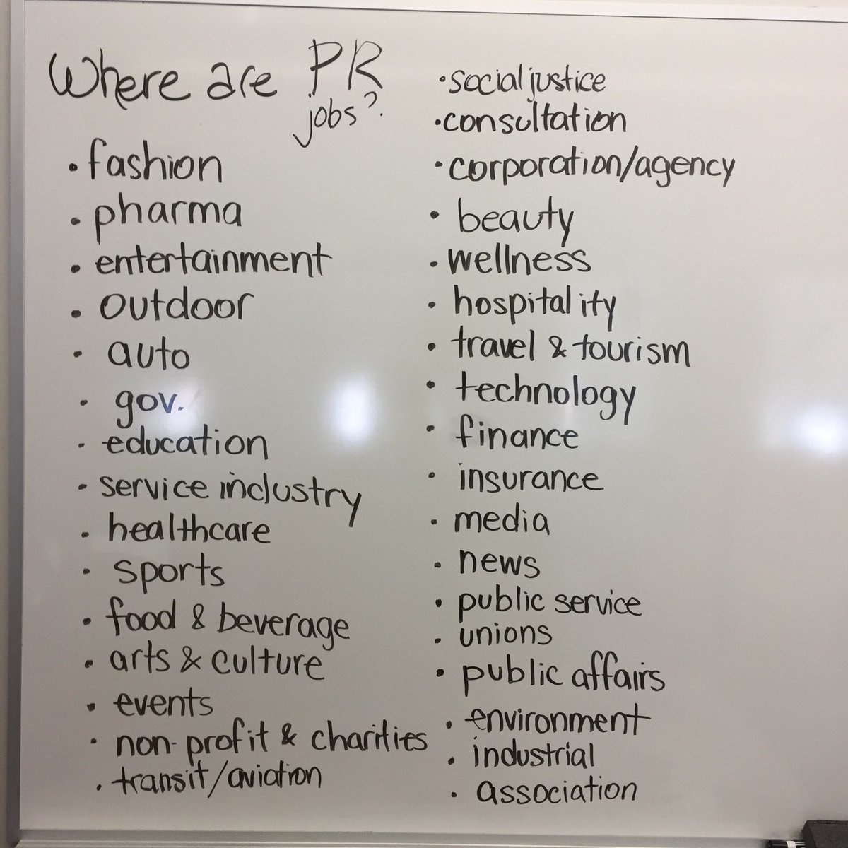 kaleneelizabeth's tweet photo. Looking at PR job opportunities in today's #humberPR Practice and Theory. Remember: you have #options #FridayMotivation https://t.co/Nr5wGtwUjL
