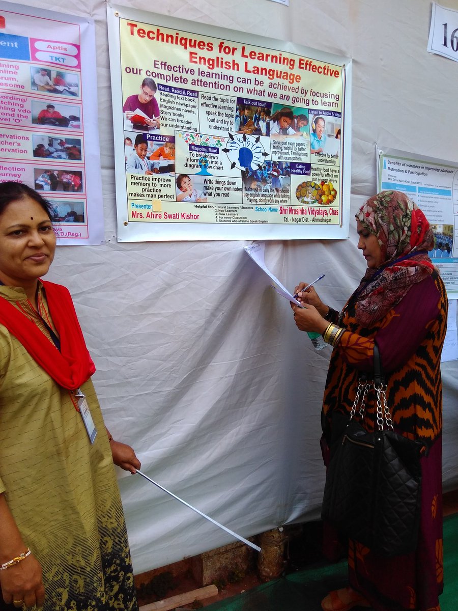 <a href="/OnlineDisha/">Online Disha</a> ,#RAASpokenEnlish  Banladeshi teacher  smt Nurjaha  at ainet international conference t kandivali --giving me feedback&amp;Comments on my poster presetition.