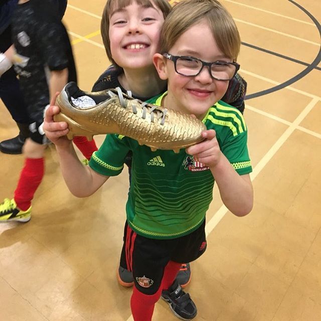 NorthbarChris's tweet photo. First of the boy’s footy I’ve missed in ages, and he wins the golden boot 😊😢 #mixedemotions #gabester https://t.co/G0H8ZyF57O