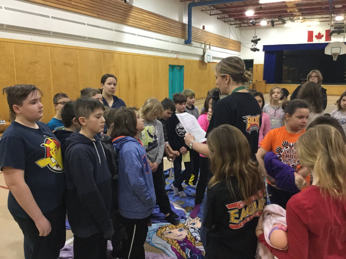ngpswcs's tweet photo. Our grade 5 students @ngpswcs participated in the blanket exercise today to increase their knowledge about indigenous culture within Canada @ngpschools https://t.co/g8gdmPLZWM