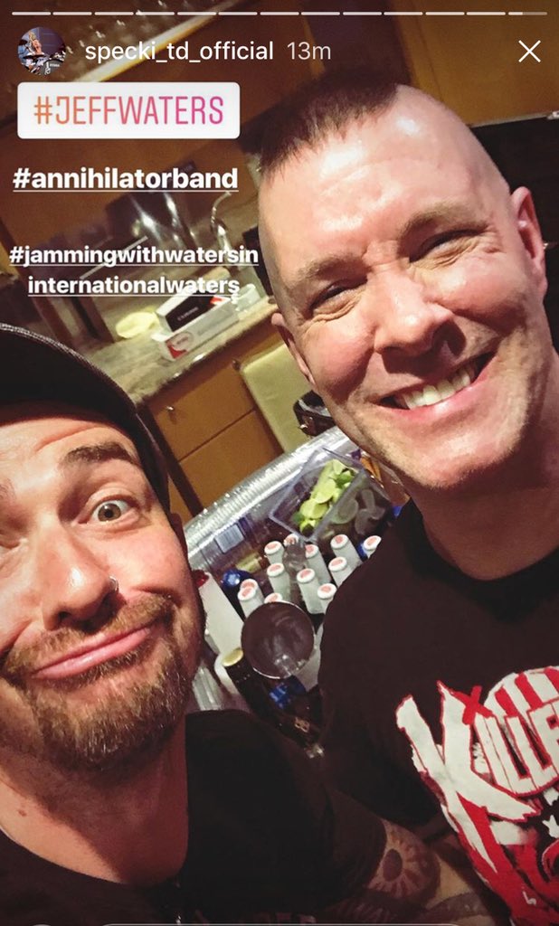 #jammingwithwatersininternationalwaters <a href="/annihilatorband/">Annihilator</a> #jeffwaters #70000tonsofmetal <a href="/70000tons/">70000tons</a> #MetalCruise #HEAVYMETAL #inextremo 
instagram.com/specki_td_offi…