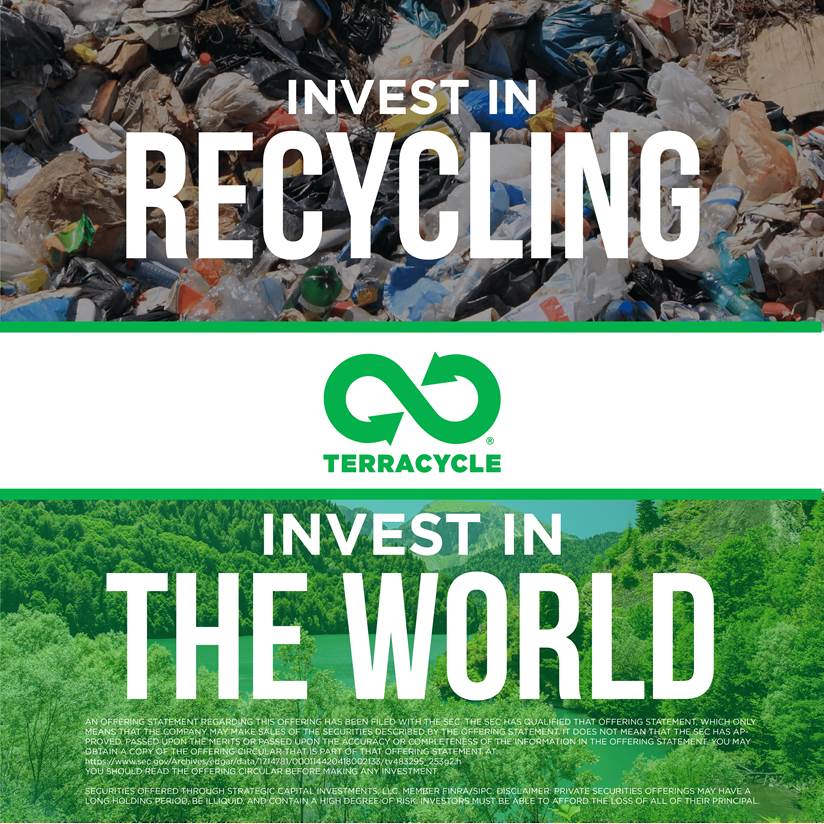 TerraCycle's tweet photo. Do you know someone who wants to be a part of TerraCycle? Learn more about investment opportunities at https://t.co/W3xoVjwyom. https://t.co/IUiNFedty5 https://t.co/kuUWqesWTN