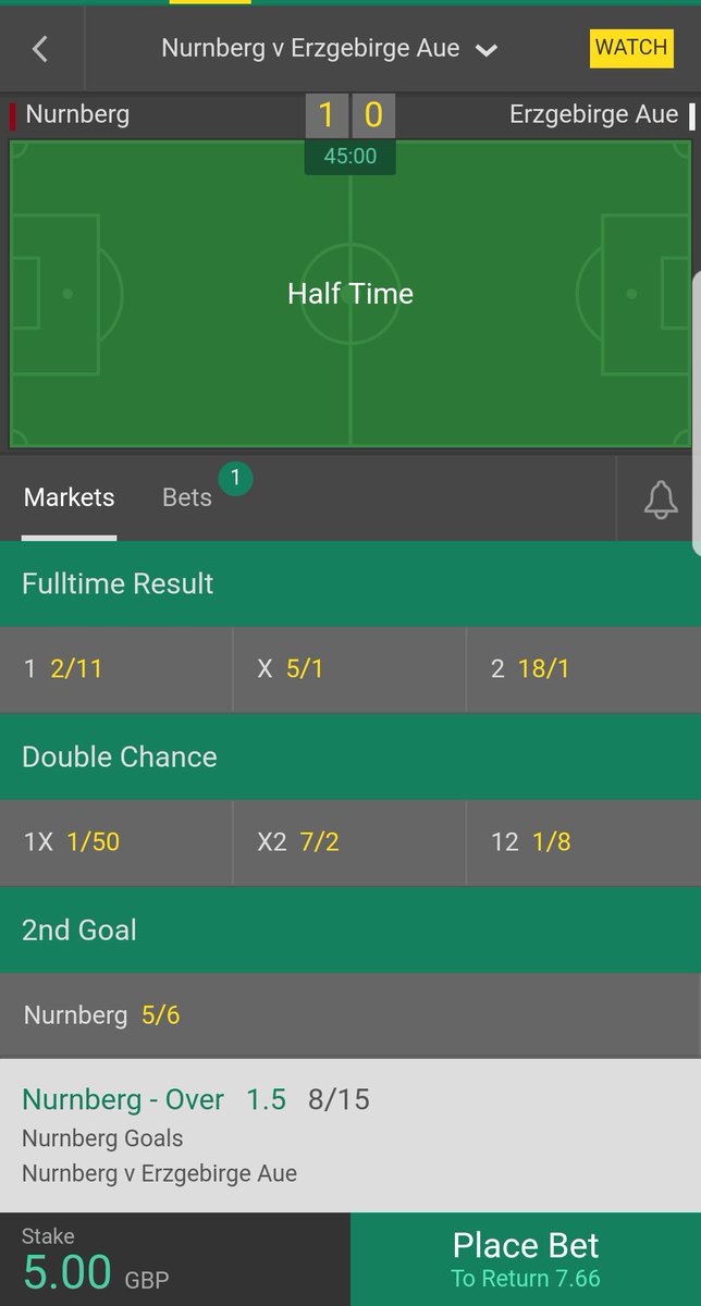 dms_tipster's tweet photo. Can we start with a winner? 

Nurnberg Goals Over 1.5

#52100 https://t.co/0oqikzJw8y