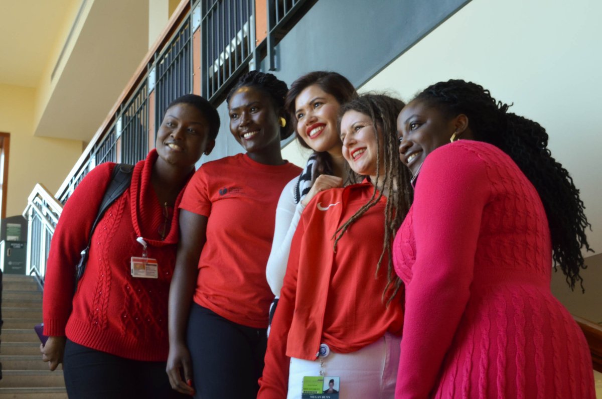 JHUNursing's tweet photo. #JHSON student #NursesWearRed to support the 90% of women who have made at least one healthy change since @GoRedForWomen began #WearRedDay https://t.co/CHdGsWUtC5