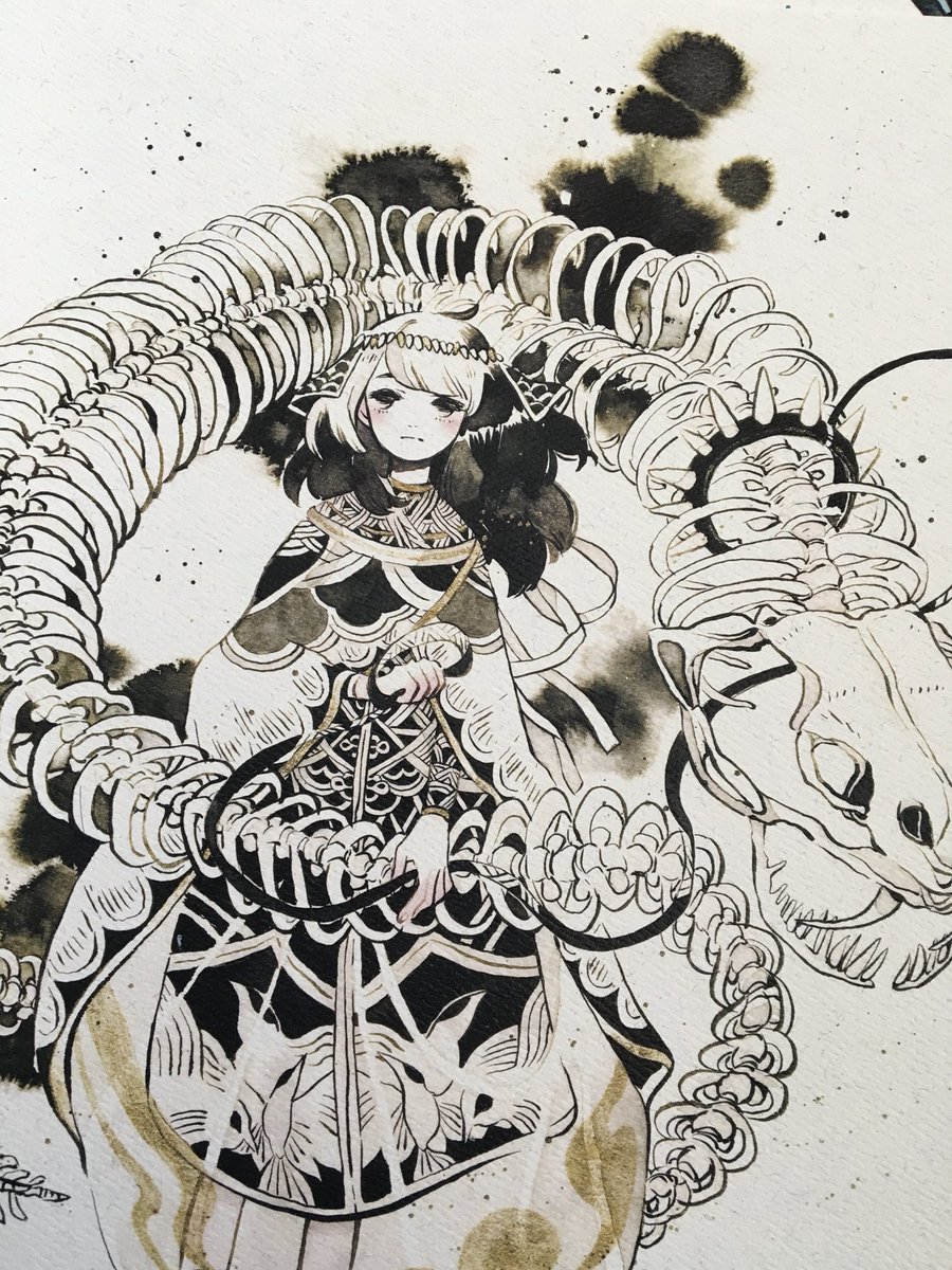 maruti_bitamin's tweet photo. The bones series are printed on cream texture paper 140lb.✨✨ https://t.co/D2pYCFrpBH