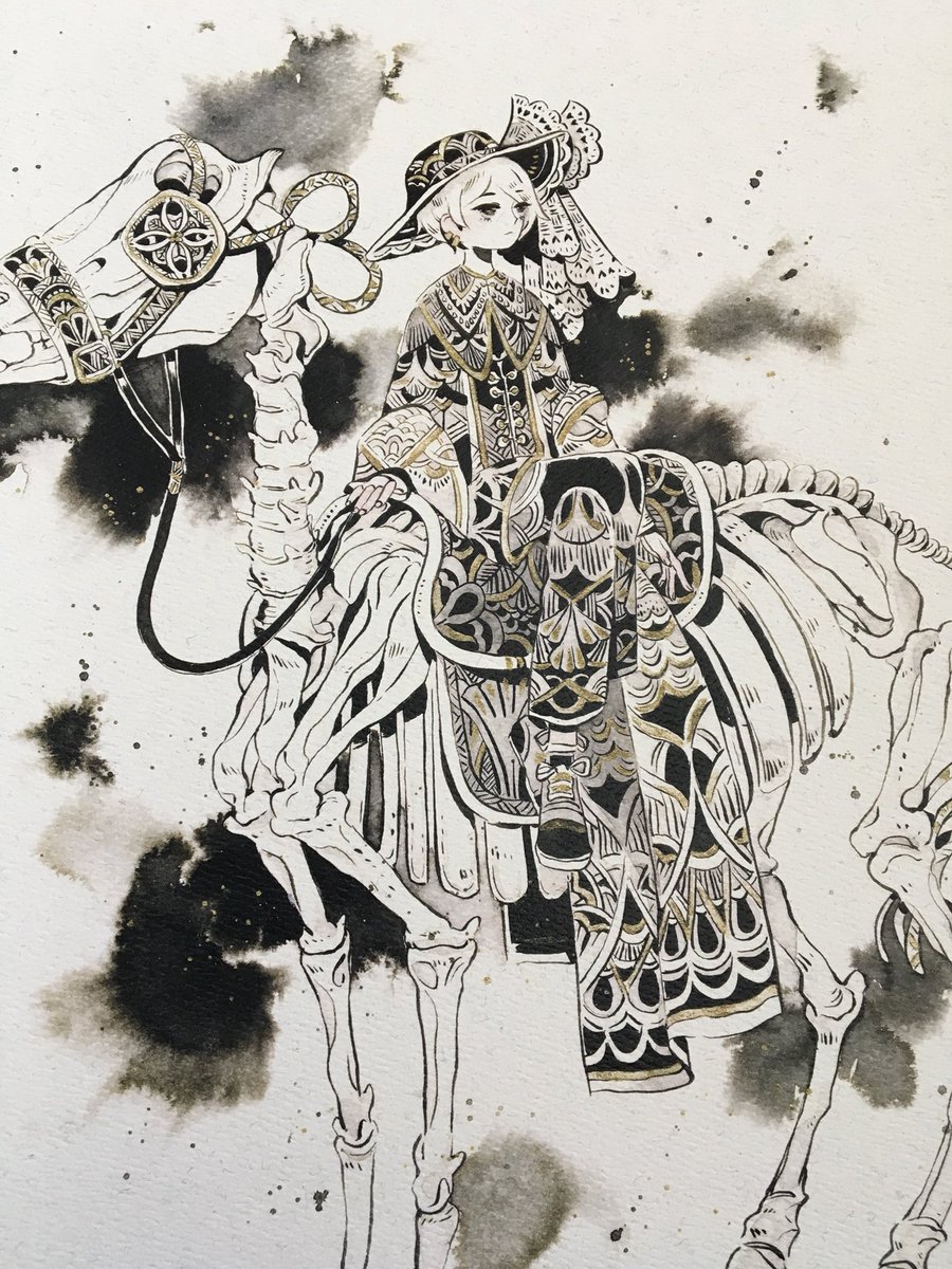 maruti_bitamin's tweet photo. The bones series are printed on cream texture paper 140lb.✨✨ https://t.co/D2pYCFrpBH