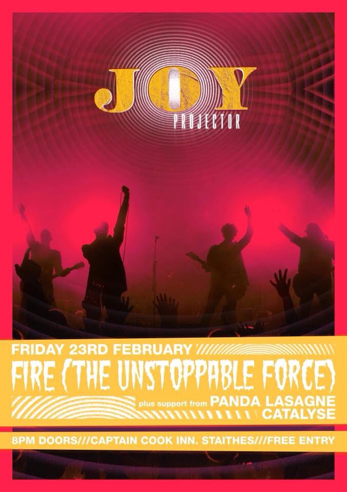 STAITHES//CAPTAIN COOK INN

On the 23rd of Feb were trekking across the moors to staithes to play at the The Captain Cook Inn we’re supporting Fire (The Unstoppable Force) alongside <a href="/Pandalasagne/">PANDA LASAGNE</a> FREE entry aswell mega!

COME GET SOME 

Catalyse x