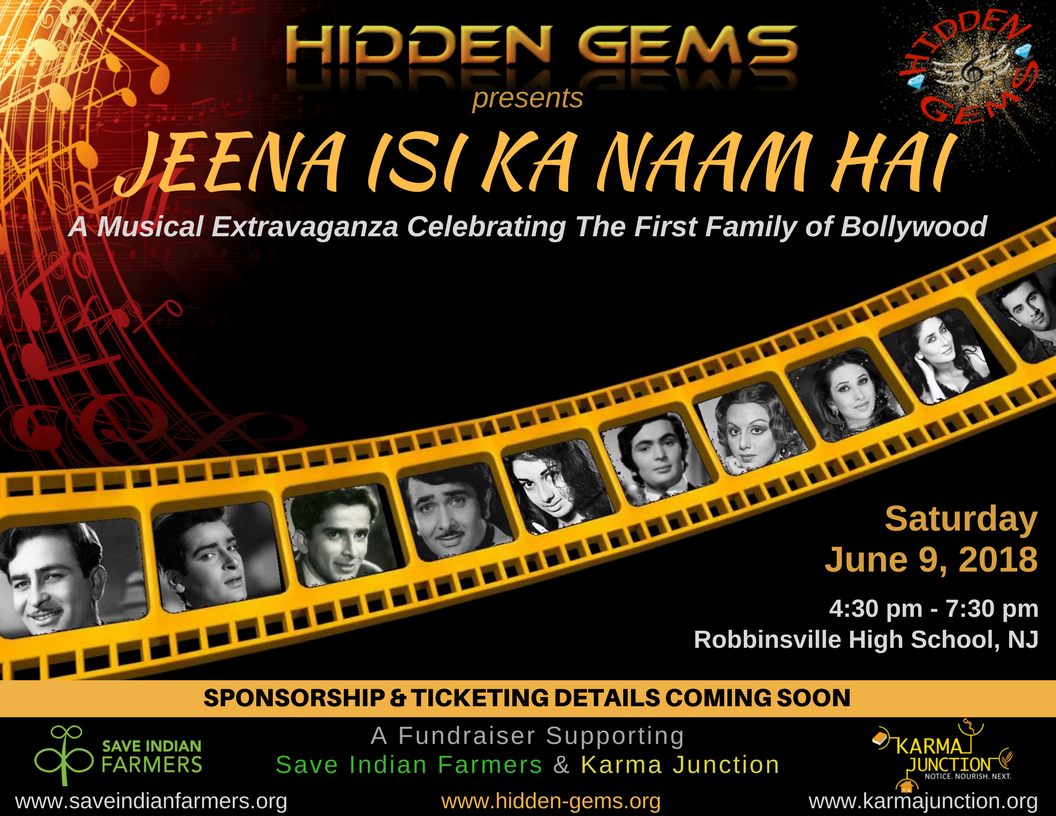 HiddenGemsOrg's tweet photo. @HiddenGemsOrg is Back with a Blockbuster Show
Jeena Isi Ka Naam Hai. 
Save the date: June 9th! https://t.co/TnoIojHXKS