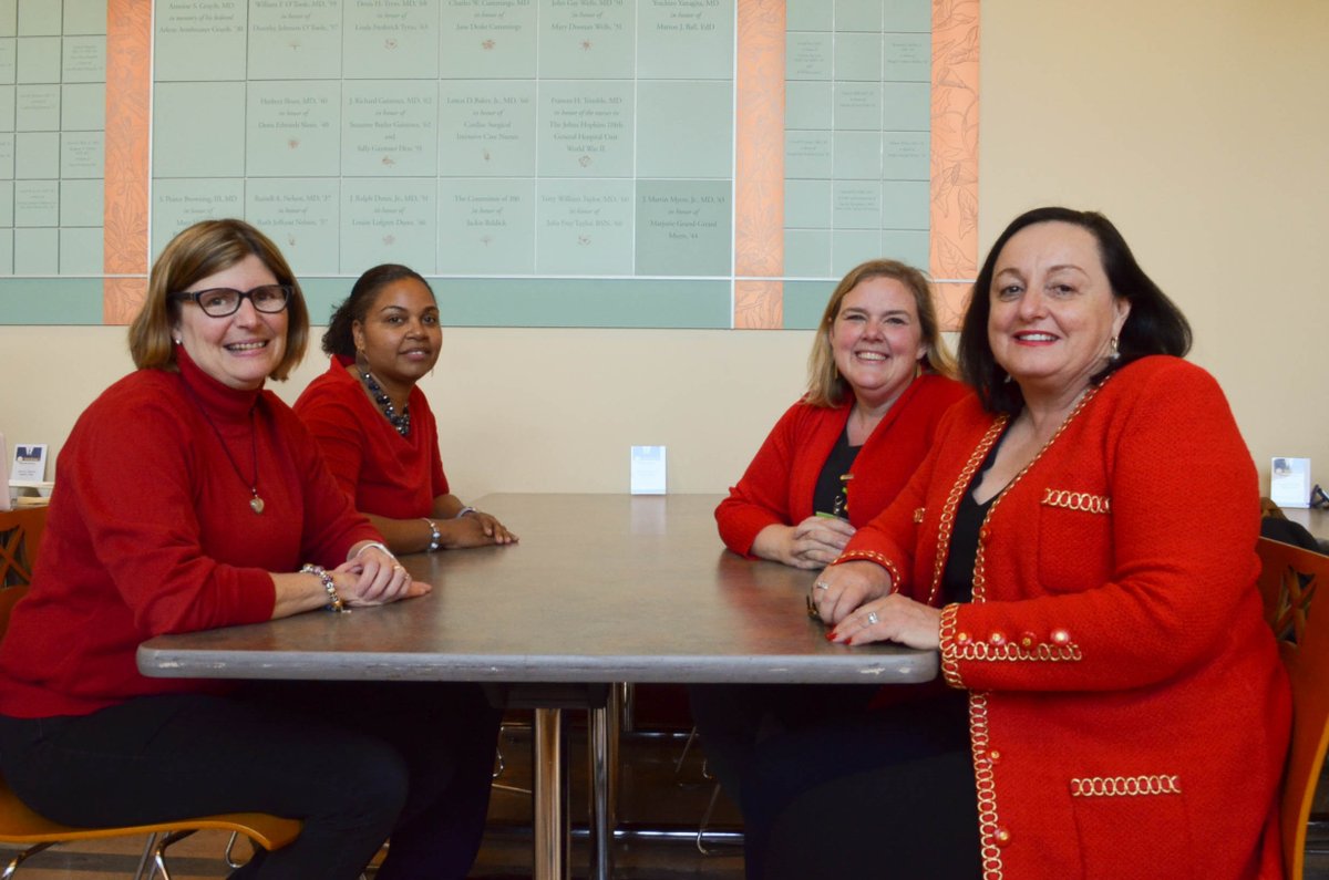 JHUNursing's tweet photo. Why did you wear red today? #WearRedDay #NursesWearRed https://t.co/wFZtpq5BCv