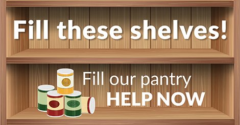 Will you help fill our pantry? Restock our shelves to provide nutritious meals for our local homeless and hungry this winter. GIVE food today &gt;&gt; [bit.ly/2acsVPp]