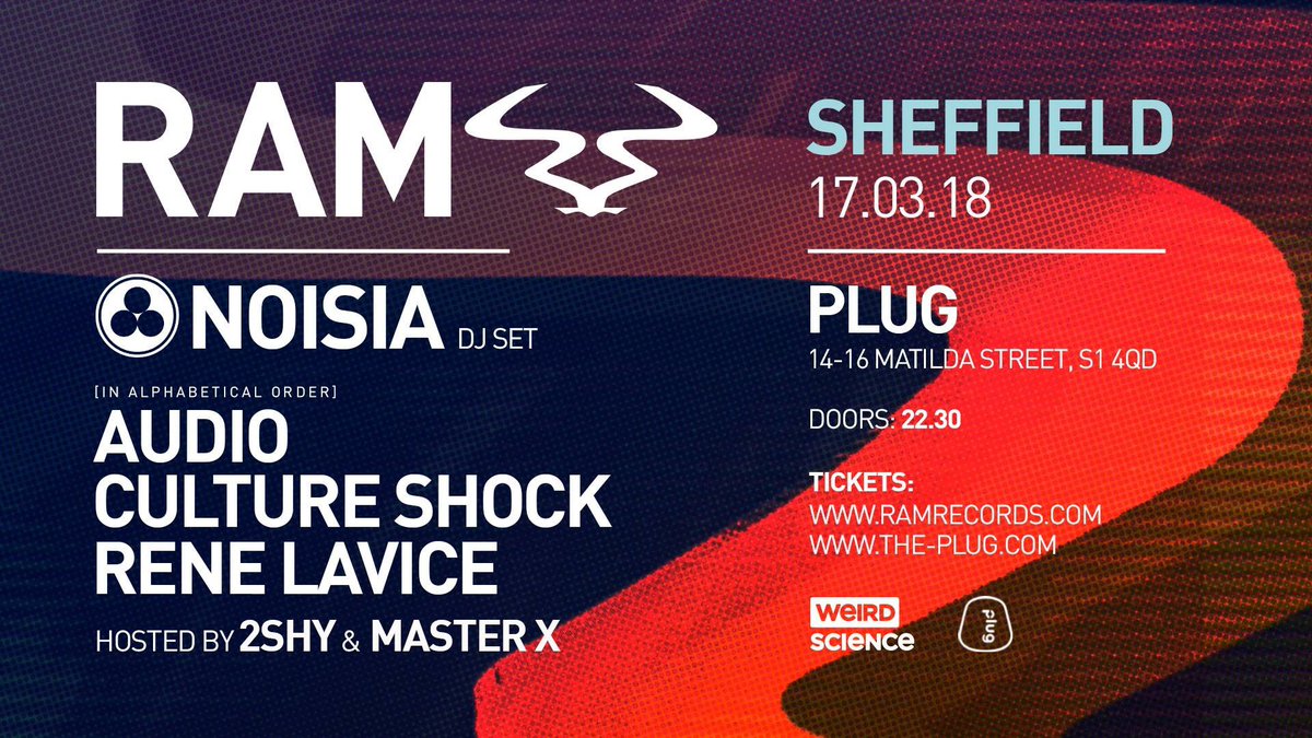 2SHYMC's tweet photo. Oi #sheffield I'm looking forward to touching down in the manor next month alongside this lot @AudioPXLFST @Noisia_nl @culture_shock @ReneLaVice @masterxdnb #dnb #drumnbas #drumandbass https://t.co/9swKnfpnQZ