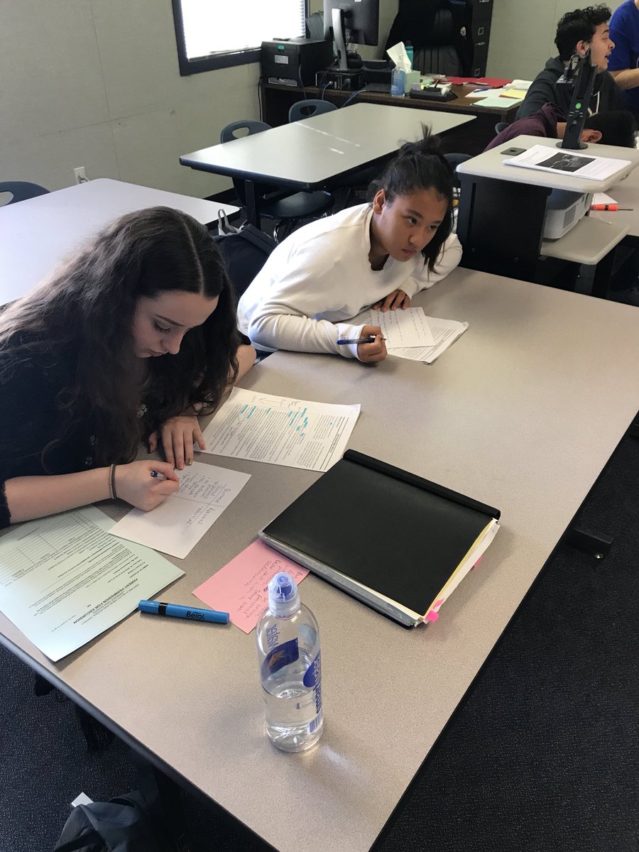 cvindstudy's tweet photo. Spartans in language arts class.  Reflecting on another engaging class!  #theCVway https://t.co/8zVXOokCE2