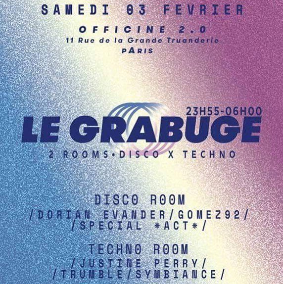DorianEvander's tweet photo. Let’s Groove tomorrow night @officine_2.0 ! 🎶🕺🕺😎 #legrabuge #disco #techno #funk #house #saturdaynight  #paris #lofficineparis #club #underground #saturdaynightfever #funky #groove #party #weekend https://t.co/ThzRs04Y96 https://t.co/qmS4o2sFjM