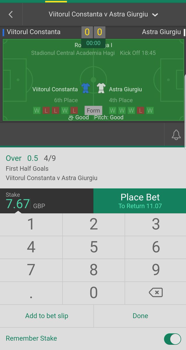 dms_tipster's tweet photo. Can we make it 2 in 2!!

Viltorul Constanta vs Astra Giurgiu Over 0.5 First Half Goals

#52100 https://t.co/SLZnhsBoIc