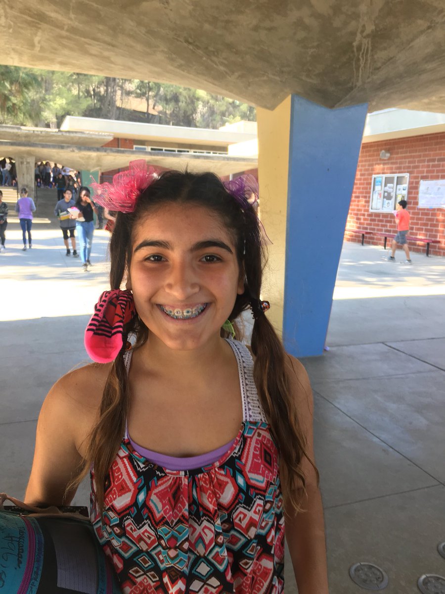 CarolPinel1's tweet photo. Crazy hair day yesterday at Miraleste , spirit week continues !!❤️💛 https://t.co/Swg71TpmXA