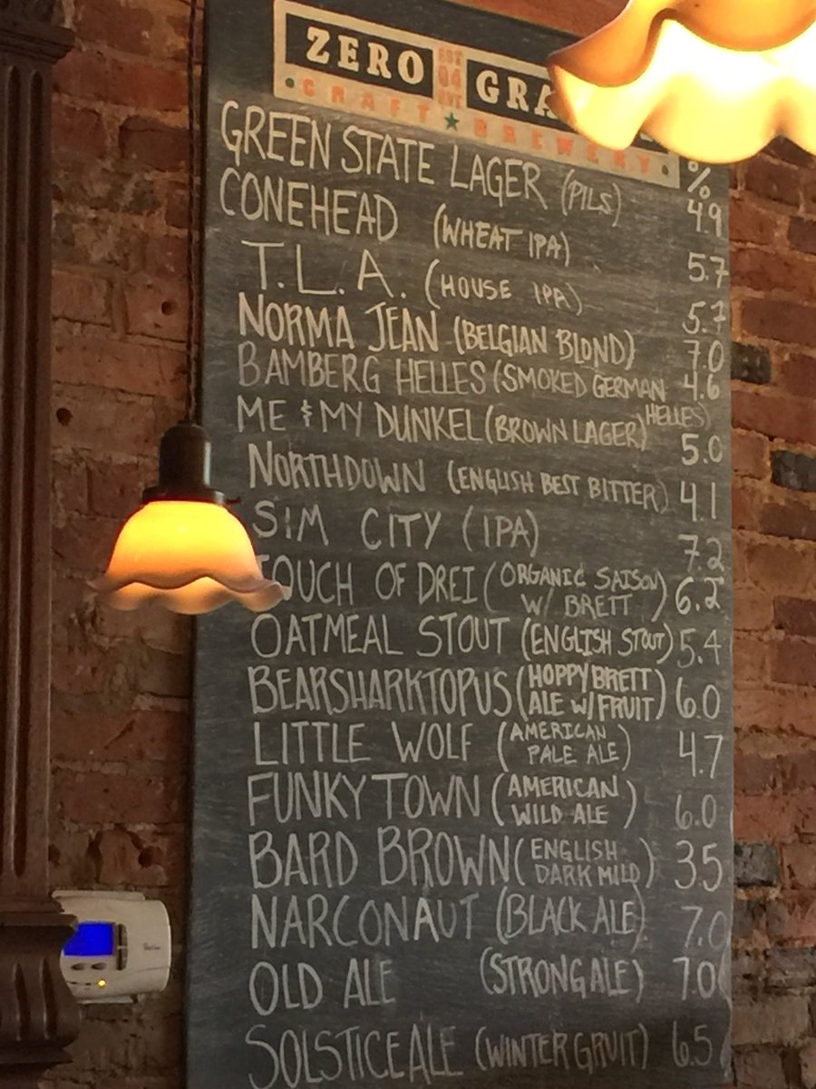 drjim34's tweet photo. @zerogravitybeer great #taplist today #americanflatbread #drinklocal https://t.co/7tORqk3OqL