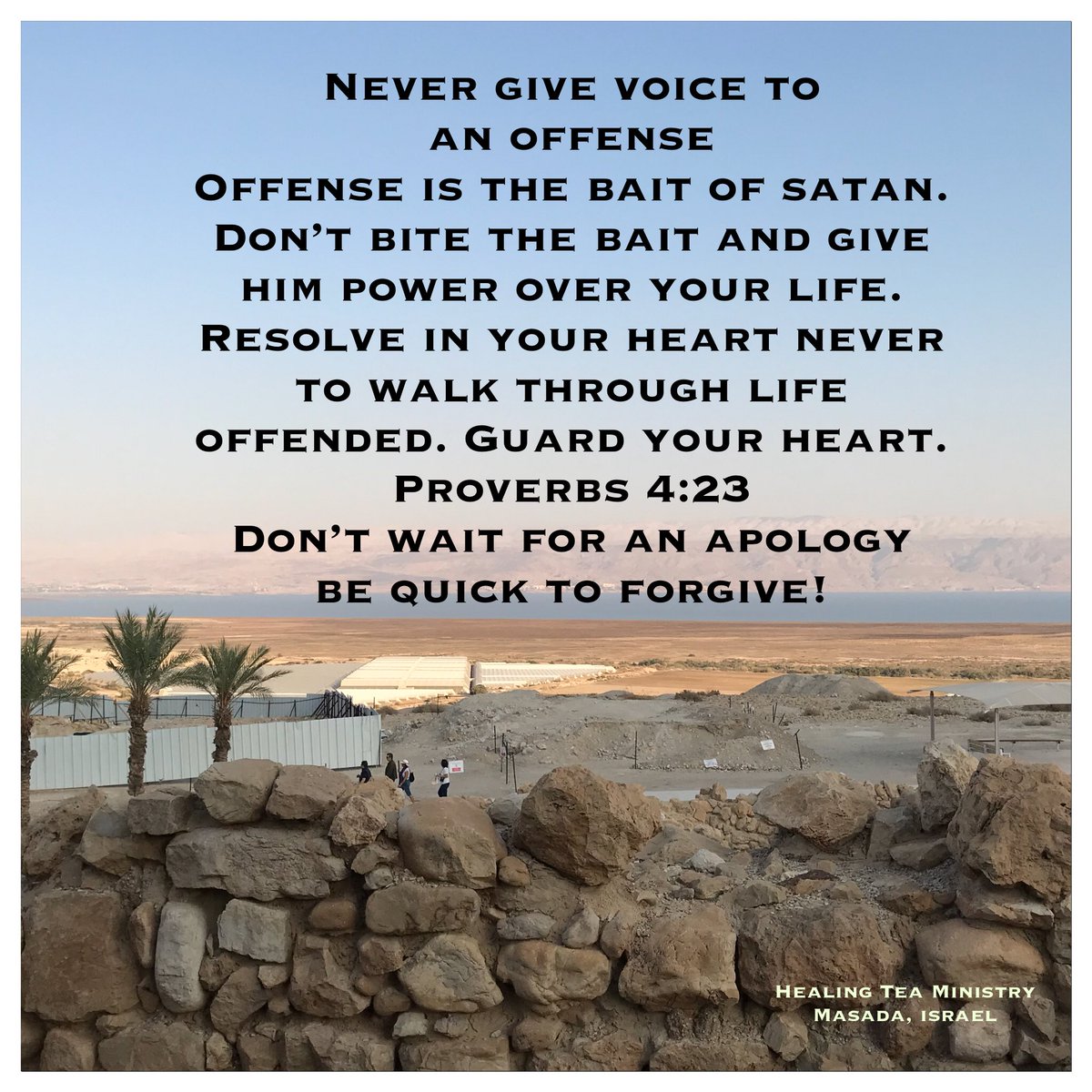 vniere's tweet photo. Never give voice to an offense
Offense is the bait of satan.
Don’t bite the bait and give him power over your life. Resolve in your heart never to walk through life offended. Guard your heart.
Proverbs 4:23
Don’t wait for an apology or an explanation;
be quick to forgive! https://t.co/F4zWwCMMvO