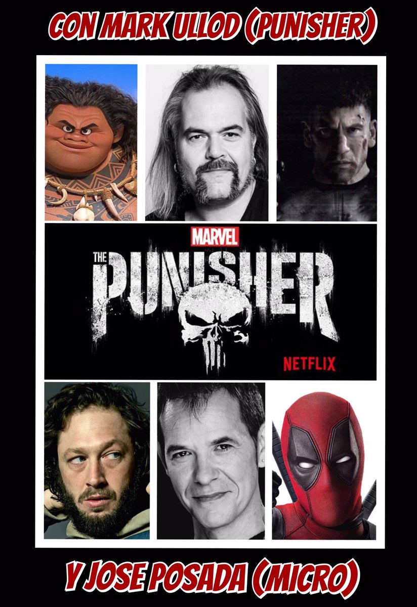tboenseries's tweet photo. Especial #Punisher en @tboenseries con entrevistas a los actores de doblaje Mark Ullod (voz de Punisher) y Jose Posada (voz Micro) #punisher #netflix #ivoox Escuchalo haciendo click aquí 🎬🎙👉 https://t.co/HSwCt7czM1 https://t.co/VdOqFV96YO