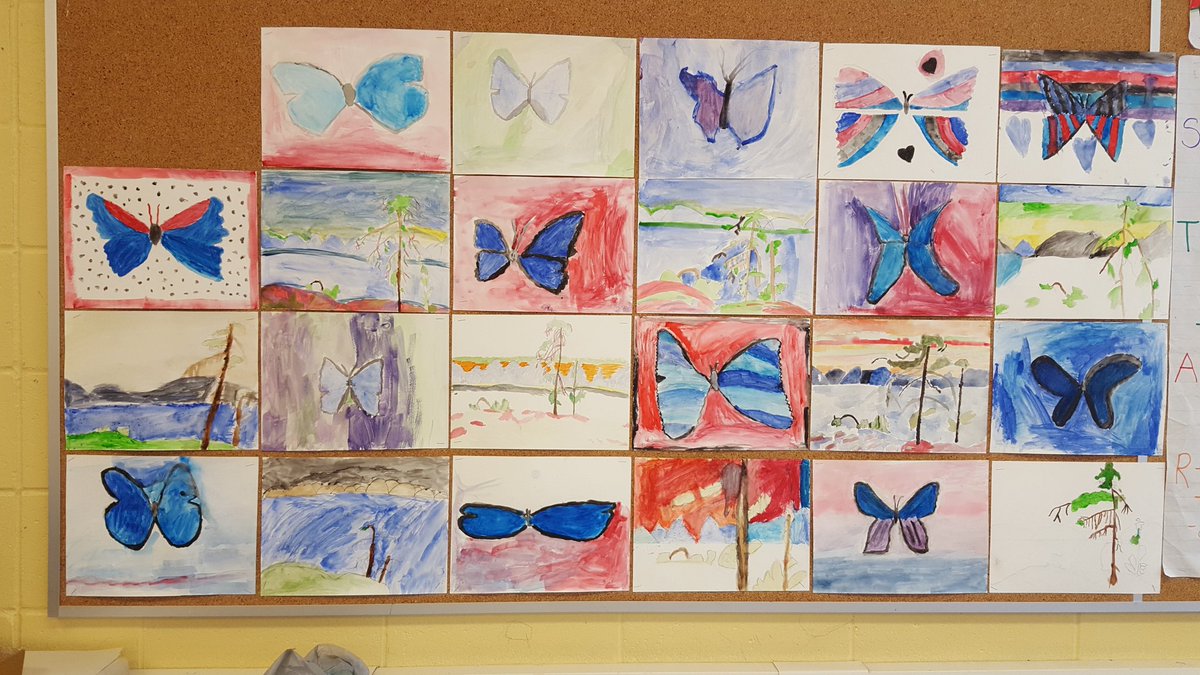 MrsGrdadolnik's tweet photo. I am so impressed with the finished pieces from our artist workshop with @daldardhamrait @ThorndalePS https://t.co/bdvYFdTQ31