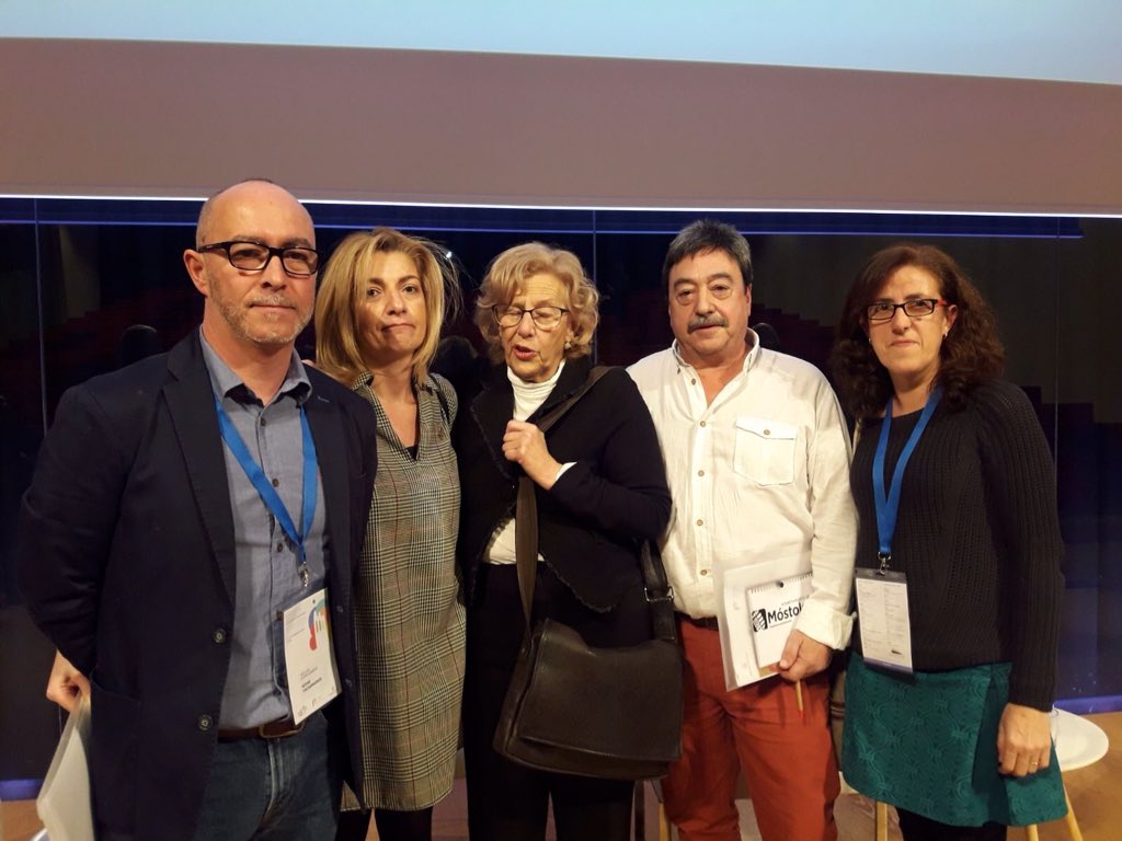 rsanchezmia's tweet photo. Nuestra Concejala de Educación del @AytoPinto y de @GanemosPinto, @shiky_cris, junto a @ManuelaCarmena y otros Concejales y Concejalas de CUP's en el Encuentro Estatal de Ciudades Educadoras que se ha celebrado en Lleida.
#recelleida18 https://t.co/xnSmmutM0X