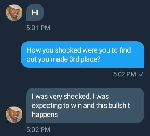 notsupriseddead's tweet photo. Zombie came in 3rd place https://t.co/8PS9VgDXic