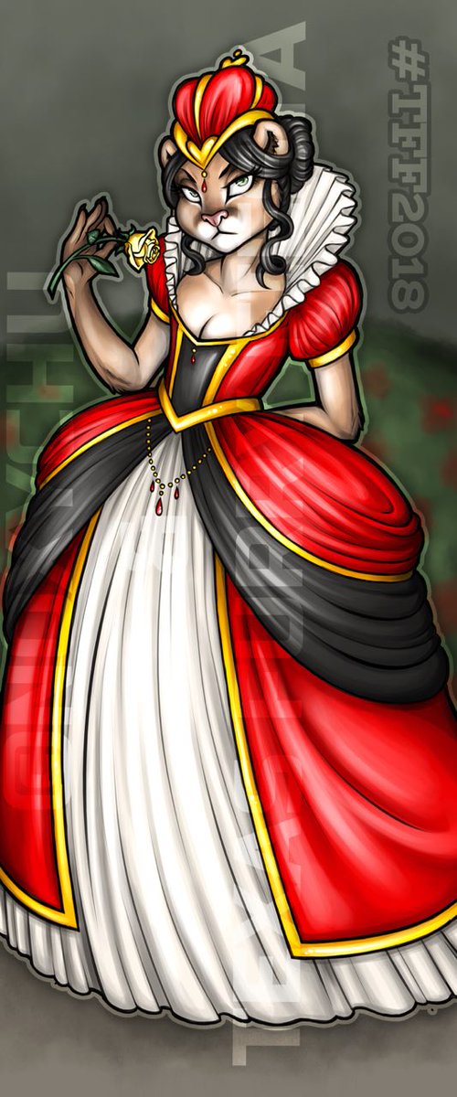 FurryFiesta's tweet photo. Whose side are you on? Support CARE in a positively mad way by joining your favorite team and donating to their respective boxes throughout the con. #TeamRedQueen, #TeamMadHatter, #TeamCheshire, and #TeamAliceAndRabbit will be waiting for your choice. Artwork by @Noxychu. https://t.co/FPsxISNo8M