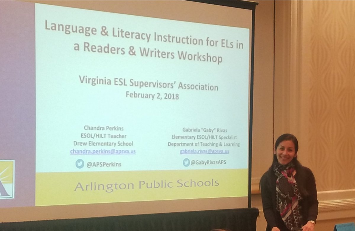 kcostarAPS's tweet photo. Getting ready to do their thing at #VESA2018! @GabyRivasAPS @APSPerkins @SamKlein_ESOL @APS_ESOL https://t.co/UM22kkLAsg