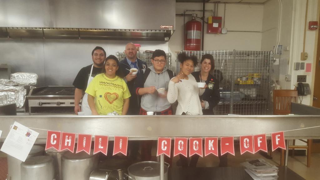 Got to taste some delicious chilli as our culinary arts students had a chilli cook-off. Some great recipes on this Superbowl Weekend!!!