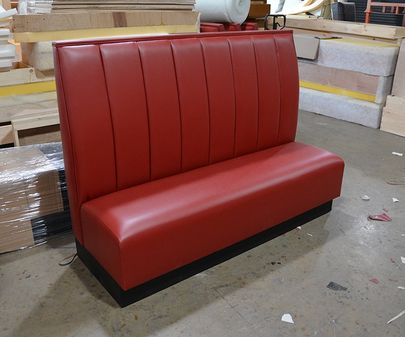 MaxsunGroup's tweet image. Deep channeled high back booths for Dragon Chef! #booth #banquette