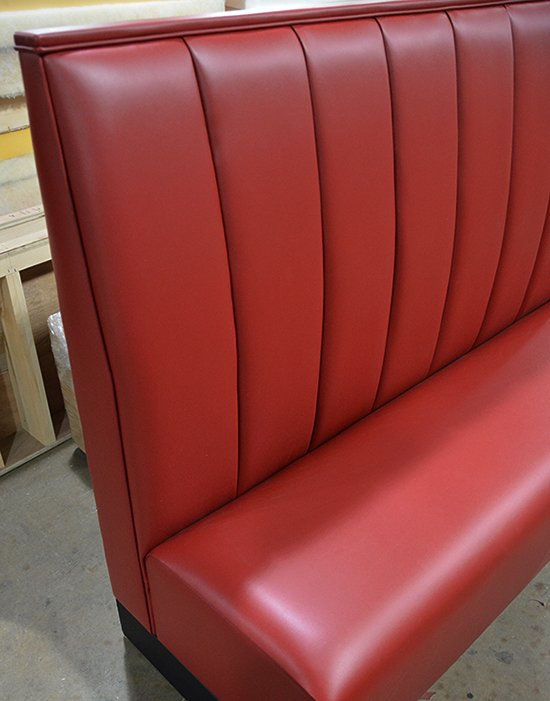 MaxsunGroup's tweet image. Deep channeled high back booths for Dragon Chef! #booth #banquette