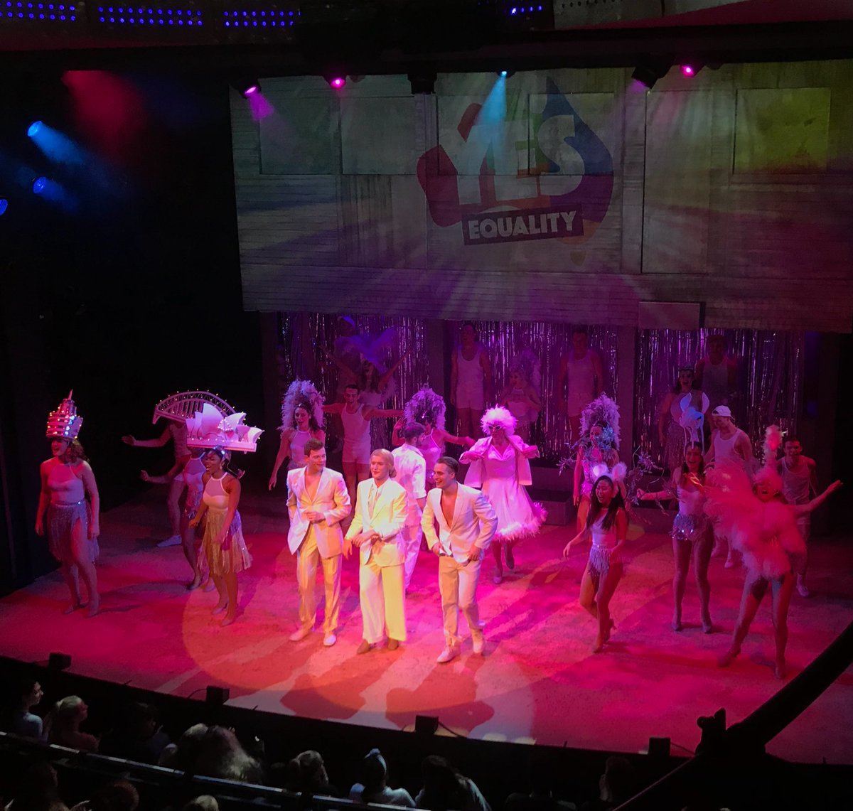 anthonywhiteman's tweet photo. Opening Night #Chookas #BreakAHeel #Priscilla #Proud #Choreographer #ArtsEd #London 🇦🇺💄👠🏳️‍🌈😘 https://t.co/64VoSwDoRl