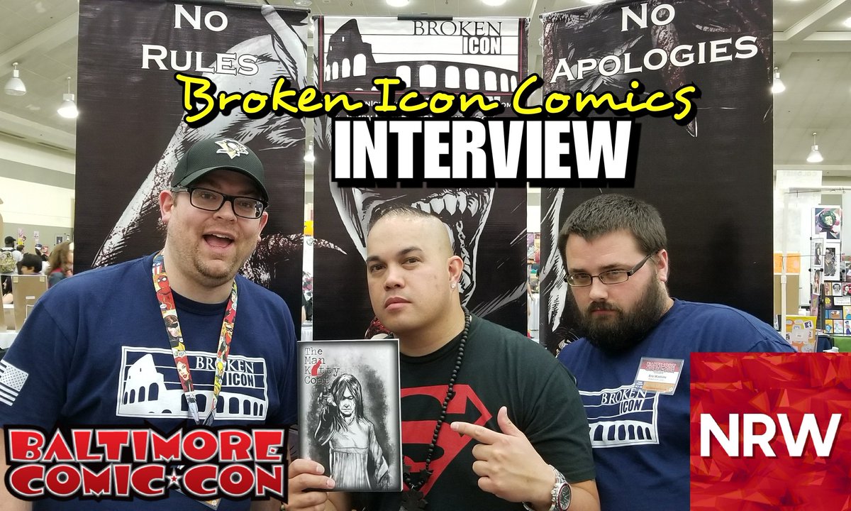 TheNRW's tweet photo. New #NRW: @BrokenIconComic interviewed at @baltimorecomics! #LIKE! #SHARE! #SUBSCRIBE! The #NewReleaseWednesday Show! https://t.co/35TF4uk57q FOLLOW @TheNRW @templefareast @TheNerdsofColor #popculture #podcast #comics #baltimorecomiccon #bcc2017 #brokeniconcomics https://t.co/MlBIfBNsnz