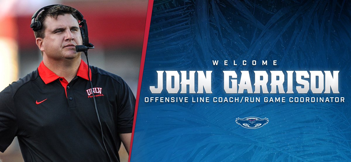 FAUFootball's tweet photo. Welcome to Paradise Coach Garrison!

Things to expect in 2018: Lots of holes for Motor. 🏎 https://t.co/BCbNfRB3D0
