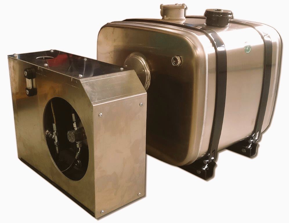 Dynastart Hydraulics; voor al uw TK-Units—>Nu ook: Dyna-Coolerpack = Lichtgewicht hydraulische koeler (tank, filtering en hydraulisch aangedreven ventilator)