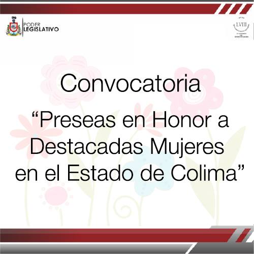 congresocolima's tweet photo. Consulta aquí la convocatoria para la entrega del reconocimiento a Mujeres Destacadas del Estado de Colima 2018: 👇
https://t.co/PZ5JQkzXXg https://t.co/yxH7eF1rR8