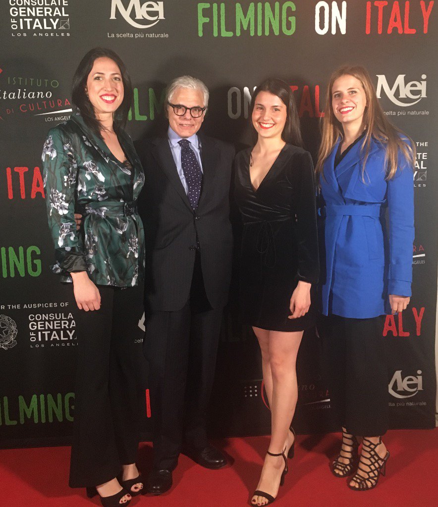 ItalyinLA's tweet photo. Meet our incredibly talented interns 🇮🇹 while attending #GinaLollobrigida ‘s celebration ceremonies with @verde_cgla 💃🇺🇸 #WalkOfFame #Friyay #FilmingOnItaly @iiclosangeles https://t.co/mQe2RCx61s